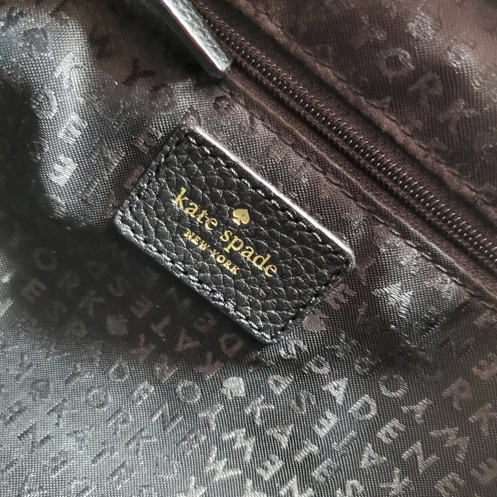 Kate Spade New York Mulberry Street Cinch Magnetic Leather Backpack Black